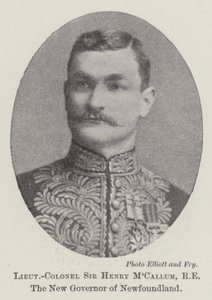 Lieutenant-colonel Sir Henry MCallum, RE, nouveau gouverneur de Terre-Neuve - English Photographer
