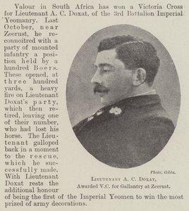 Lieutenant A C Doxat, récompensé par la VC pour bravoure à Zeerust - English Photographer