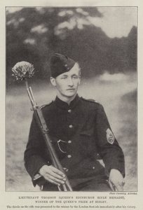 Lieutenant Thomson (Queens Edinburgh Rifle Brigade), vainqueur du prix de la Reine à Bisley - English Photographer
