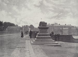 Limerick, la pierre du traité, pont Thomond et château - English Photographer