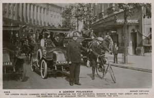 Policier de Londres. Carte postale envoyée le 4 juillet 1913. - English Photographer