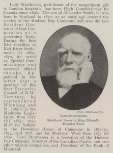 Lord Strathcona, généreux donateur au fonds hospitalier du roi Edward - English Photographer