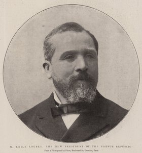 M Émile Loubet, le nouveau président de la République française