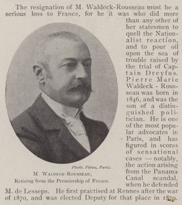 M. Waldeck-Rousseau, se retirant de la présidence du Conseil de France - English Photographer