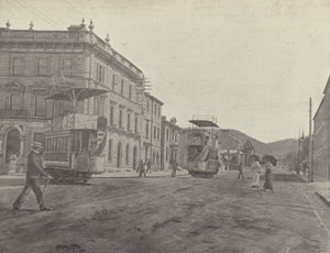 Rue Macquarie, vue depuis la Cathédrale, Hobart