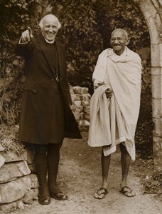 Mahatma Gandhi, leader indien du mouvement pour l