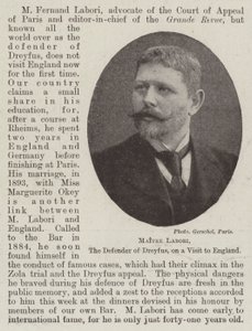 Maître Labori, le défenseur de Dreyfus, en visite en Angleterre - English Photographer