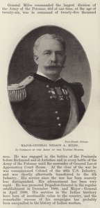 Major-Général Nelson A Miles, commandant de l