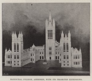 Marischal College, Aberdeen, avec ses extensions projetées - English Photographer