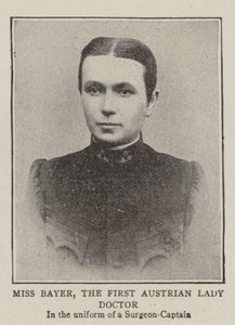Mlle Bayer, la première femme médecin autrichienne - English Photographer