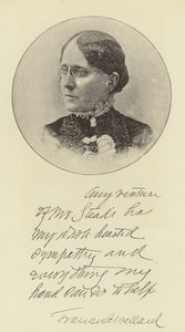 Mlle Frances E Willard - English Photographer