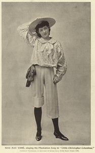 Mlle May Yohe, chantant la chanson de la plantation dans Little Christopher Columbus - English Photographer