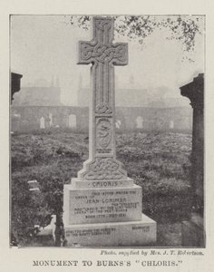 Monument à Chloris de Burns - English Photographer