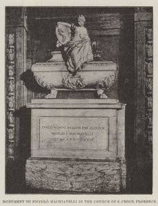 Monument à Niccolò Machiavelli dans l