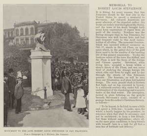Monument au feu Robert Louis Stevenson à San Francisco - English Photographer