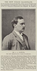 M. A A Hopkins, le nouveau magistrat de la police métropolitaine - English Photographer