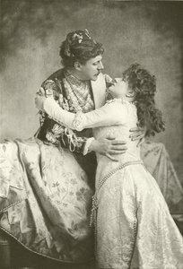 M. Clyffe et Miss Lingard en Roméo et Juliette (gravure)