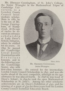 M. Ebenezer Cunningham, Senior Wrangler - English Photographer