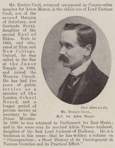 M. Evelyn Cecil, député de Aston Manor