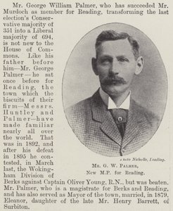 M. G W Palmer, nouveau député de Reading