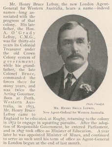 M. Henry Bruce Lefroy, nouveau agent général pour l