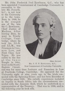 M. J F P Rawlinson, QC, nouveau commissaire de l