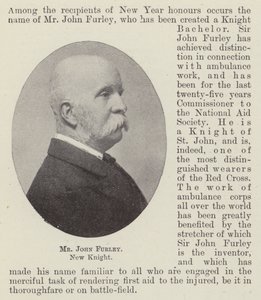 M. John Furley, nouveau chevalier