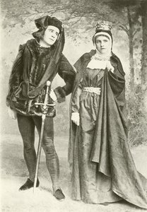 M. R. Mansfield et Mlle B. Cameron en Richard III et Lady Anne (gravure) - English Photographer