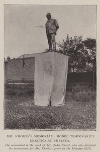 Le mémorial de M. Rhodes, modèle temporairement érigé à Chelsea - English Photographer