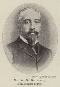 M. W N Beauclerk, Ministre de Sa Majesté au Pérou - English Photographer