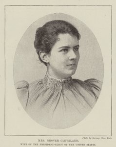 Mme Grover Cleveland, épouse du président élu des États-Unis