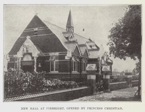 Nouvelle salle à Pirbright, inaugurée par la princesse Christian