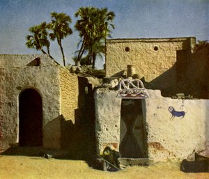 Maison nubienne sur l
