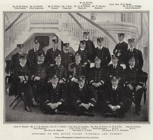Officiers du yacht royal Victoria et Albert
