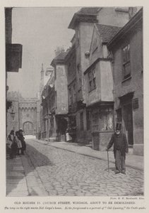 Vieilles maisons dans Church Street, Windsor, sur le point d