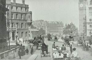 Parliament Square, Westminster LB : Broad Sanctuary vue vers Parliament Square, 1896
