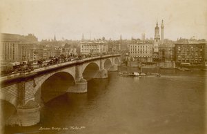 Photo du pont de Londres, vers 1900