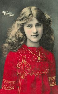 Phyllis Dare, actrice et chanteuse anglaise, jeune fille - English Photographer