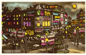 Piccadilly Circus, Londres, la nuit (photo)
