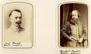 Portraits de Carl Haas et Myles Birket Foster