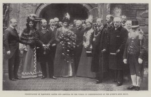 Présentation du château et des terrains de Tamworth au public en commémoration du long règne de la reine, 27 mai 1899