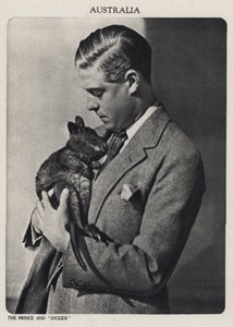 Prince de Galles et Digger, un bébé kangourou