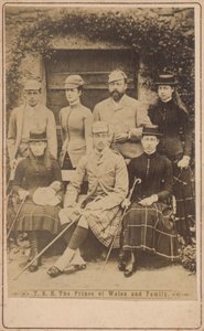 Prince de Galles en portrait avec sa famille