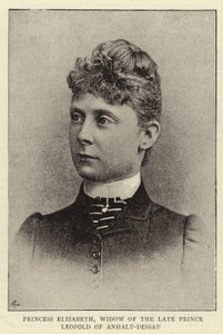 Princesse Élisabeth, veuve du feu Prince Léopold d