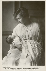 Princesse Mary, vicomtesse Lascelles, avec son fils aîné, George - English Photographer