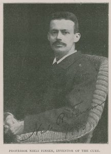 Professeur Niels Finsen, inventeur de la cure de lumière