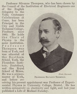 Professeur Silvanus Thompson