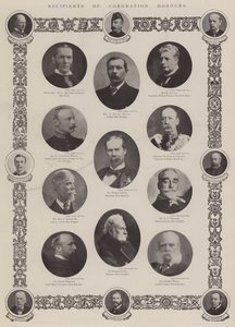 Les récipiendaires des honneurs du couronnement