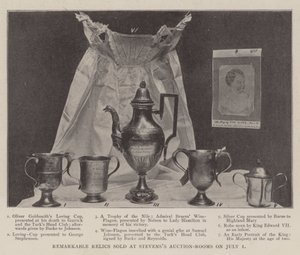 Reliques remarquables vendues aux enchères chez Stevens le 1er juillet - English Photographer