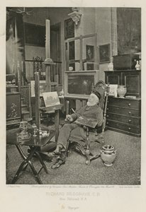 Richard Redgrave dans son studio de Hyde Park Gate - English Photographer